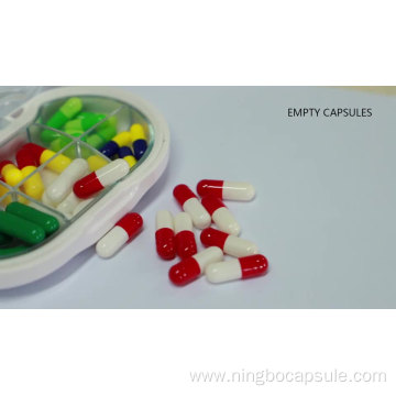 Customized Halal Gelatin Empty Capsules Colorful